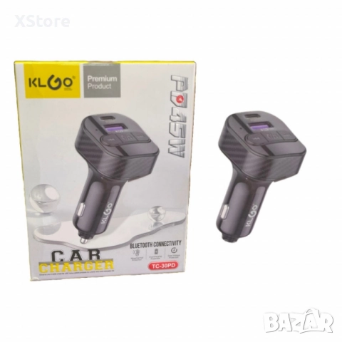 Автомобилно зарядно KLGO TC-30PD, снимка 6 - Аксесоари и консумативи - 52482959