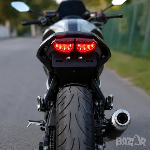 LED стоп за мотоциклет с вградени мигачи и монтажна планка, снимка 3 - Аксесоари и консумативи - 55865924