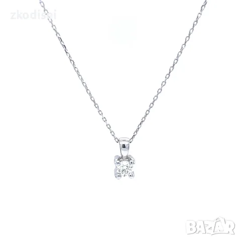 Златнo колие с диаманти 0,17Ct. чистота:SI 50см. модел:42920-1, снимка 2 - Колиета, медальони, синджири - 55824506