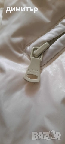 Пухено яке Calvin Klein перлено бяло -М, снимка 4 - Якета - 53413848