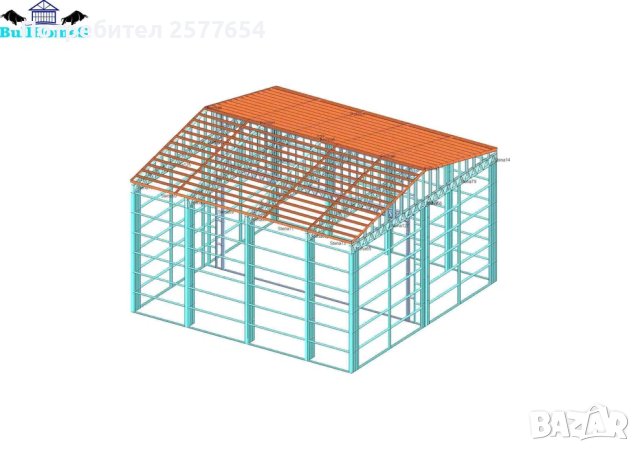 ЛИЗИНГ - Халета, Хале, Магазини, Магазин, Складове 144м2-12м х 12м х 6, снимка 3 - Строителни материали - 44177686