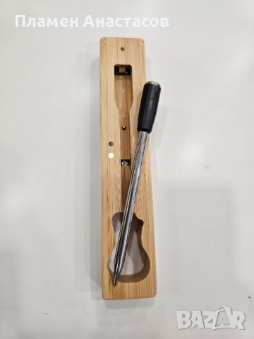 Smart Bluetooth Bamboo безжичен дигитален термометър за месо – за грил, фурна и барбекю, снимка 11 - Други - 52423266