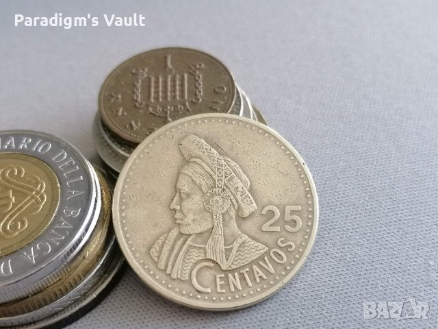 Монета - Гватемала - 25 центавос | 1998г.