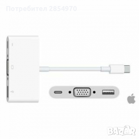 Apple USB-C VGA Multiport Adapter Original, снимка 4 - Аксесоари за Apple - 36396839