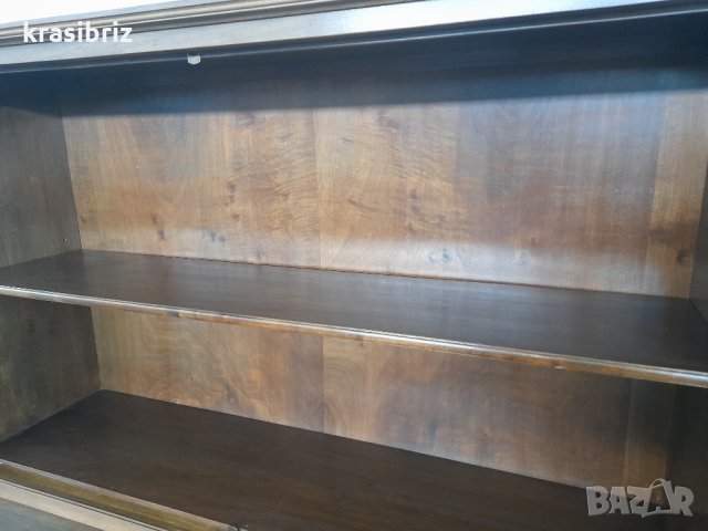 Шкаф с витрина Масив, снимка 8 - Гардероби - 21613117