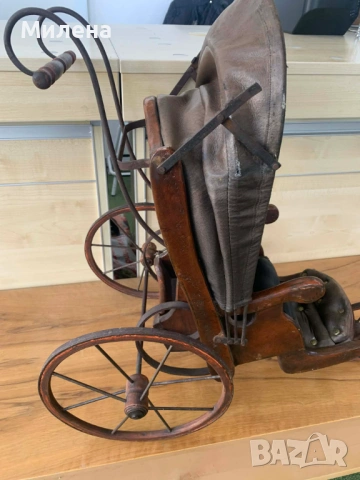 Ретро Количка за кукли, снимка 6 - Антикварни и старинни предмети - 53706097
