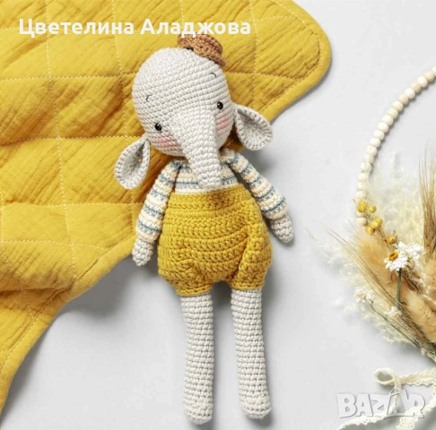 Плетени играчки на една кука , снимка 3 - Плюшени играчки - 53332313