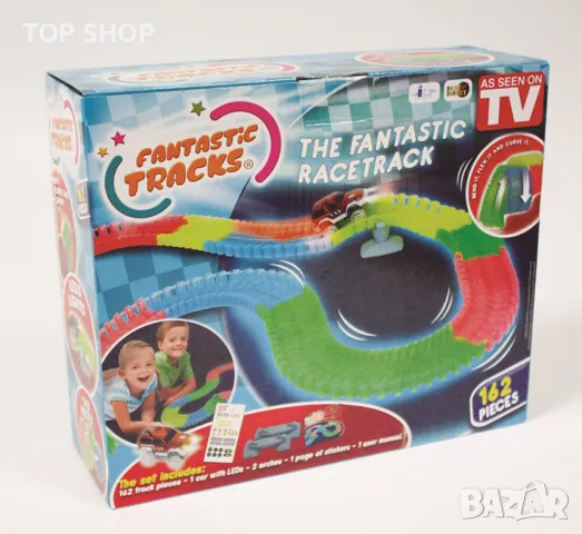 Фантастично състезателно трасе- кола и писта 162 части, снимка 3 - Коли, камиони, мотори, писти - 48476948