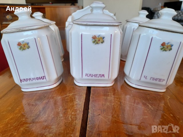 Стари порцеланови съдове за подправки, снимка 2 - Антикварни и старинни предмети - 34634260