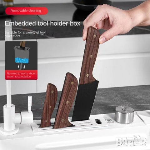 ПРОМОЦИЯ ! Висококачествена мултифункционална бяла кухненска мивка, снимка 3 - Мивки - 41420606