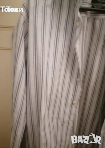 Allan Clark Нова Мъжка Риза с Яка Размер М, снимка 5 - Ризи - 50753889