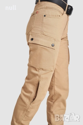Женски панталони за мотор MILA CARGO BEIGE – Motorcycle Jeans for Women, снимка 3 - Панталони - 52868913