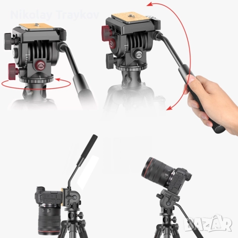 Професионален статив за камера 360 Ulanzi U-Select VT-02, снимка 6 - Чанти, стативи, аксесоари - 52913575