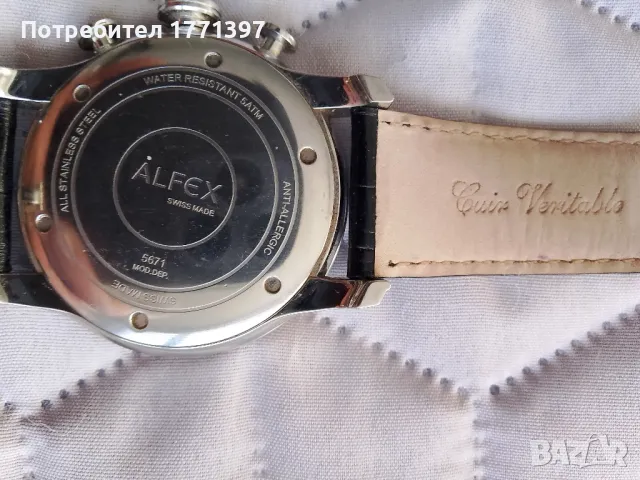 Alfex хронограф , снимка 4 - Мъжки - 49426736
