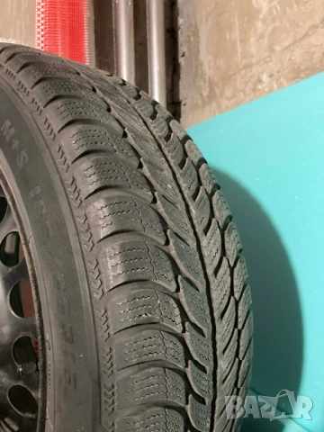 4 бр железни джант OPEL  за Опел 4x100 15 цола + подарък зимни гуми и тасове , снимка 9 - Гуми и джанти - 53393086