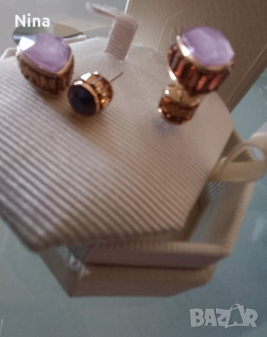 Обици с кристали Swarovski , снимка 6 - Обеци - 53811773