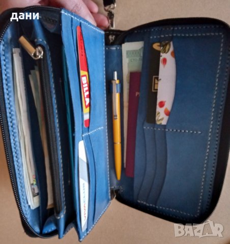 Бизнес портфейл от естествена кожа , снимка 6 - Портфейли, портмонета - 39939345