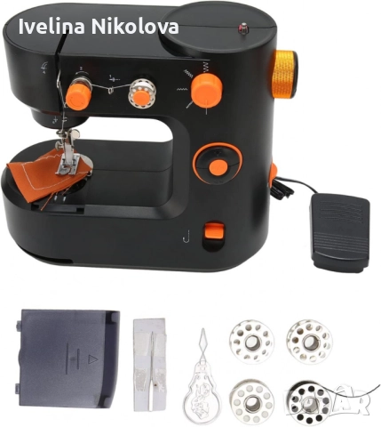 QVC Немска Мини шевна машина, компактна и удобна за домашна употреба, снимка 2 - Шевни машини - 52423525