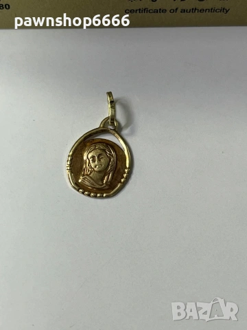 Златна висулка 14К , снимка 4 - Колиета, медальони, синджири - 53185781