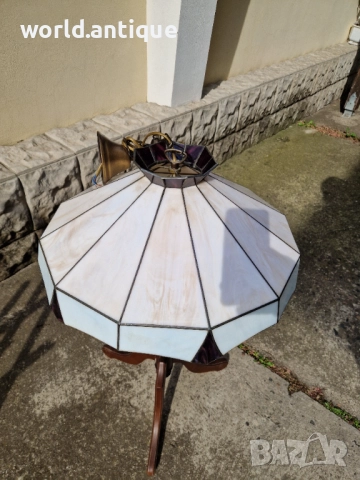 Лампа таванна абажур полилей Тифани , снимка 6 - Лампи за таван - 52139252
