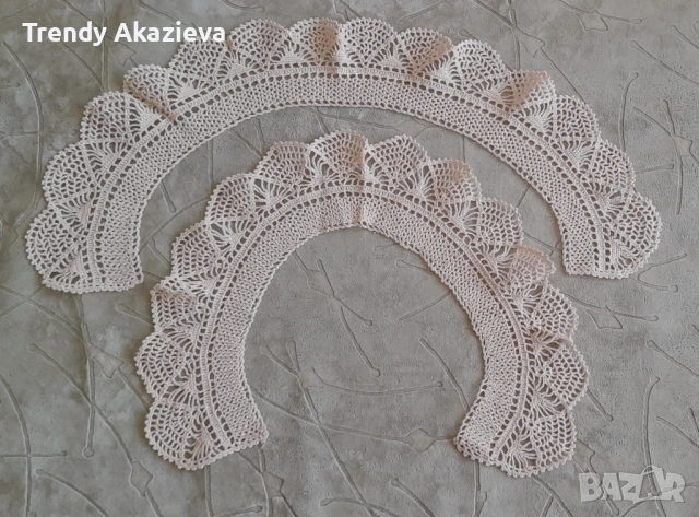  Плетени на една кука якички и коланчета, снимка 4 - Други - 53813890