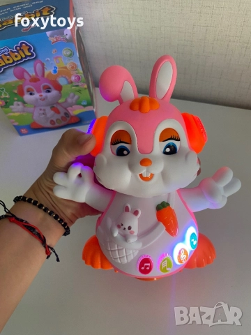 Танцуващо зайче с музика и светлина, снимка 14 - Музикални играчки - 51699920