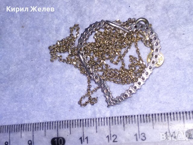ШАРМАНТНО СЪРЦЕВИДНО СРЕБЪРНО АРТ КОЛИЕ МЕДАЛЬОН СРЕБРО с ПЕЧАТИ S 925 9.38 с ИСКРЯЩИ ЦИРКОНИ 28493, снимка 16 - Колиета, медальони, синджири - 41388798