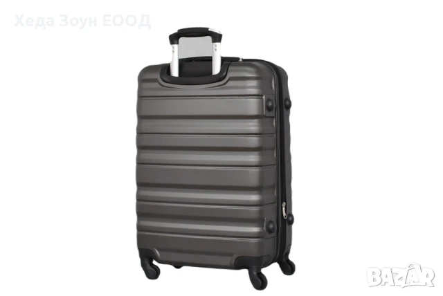 Куфар 65 х 44 х 27см Среден Размер Тъмно Сив/ Тъмно Син, снимка 4 - Куфари - 51017492