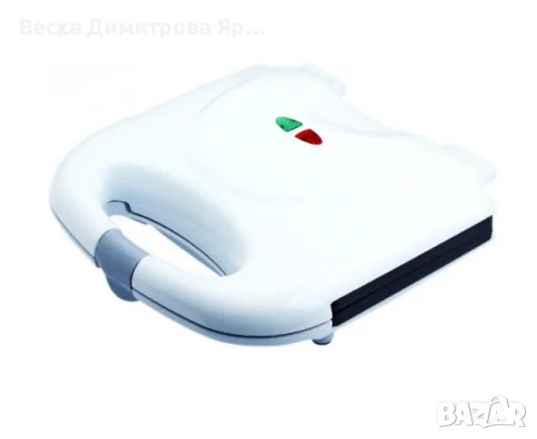 Тостер-сандвич Rosberg R51442A, 800W, Грил мрамор. покритие плочи, Бял/Черен, снимка 2 - Скари - 48758975