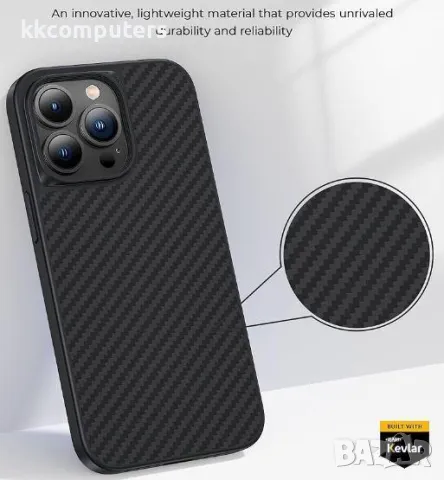 Калъф Wlons Kevlar MagSafe за iPhone 16 Pro Max 6.9 Баркод : 3131011, снимка 6 - Калъфи, кейсове - 48122406