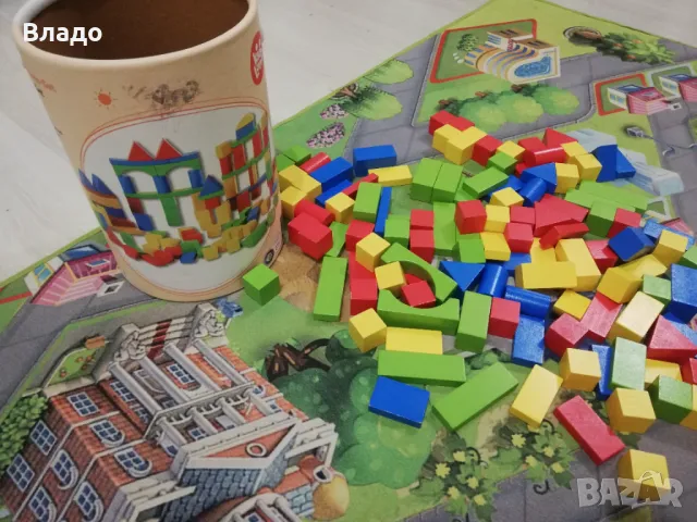  Дървен конструктор, 120 блокчета, снимка 6 - Образователни игри - 47443135