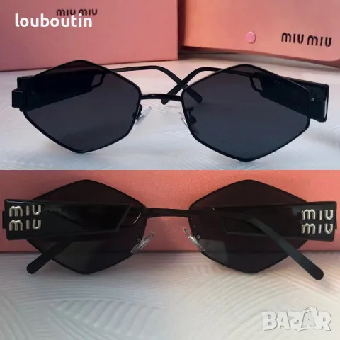 Miu 2024 дамски слънчеви очила ромб 3 цвята, снимка 4 - Слънчеви и диоптрични очила - 48017337