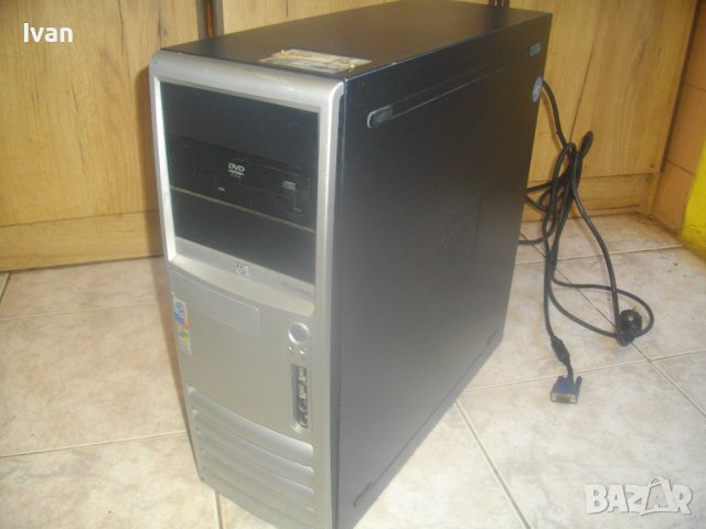 HP Compaq DC7100-Оригинален HP Настолен Компютър 2010-РАБОТЕЩ-Intel Pentium4/3,2 GHz/RAM 1GB/HD 40GB