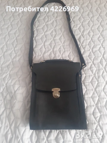 НОВА мъжка чанта с дръжка от естестена кожа, снимка 4 - Чанти - 50562924
