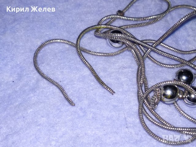 ТРИ СТАРИ ПОСРЕБРЕНИ ФИНИ СИНДЖИРЧЕТА ВЕРИЖКИ 38850, снимка 9 - Колиета, медальони, синджири - 41838569