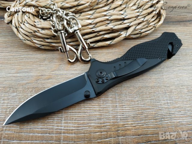 Сгъваем полуавтоматичен нож BOKER B075 - черен, 210/89, снимка 2 - Ножове - 40702517