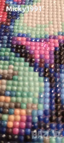 Диамантен гоблен цветен тигър /завършен/, снимка 4 - Гоблени - 50100516