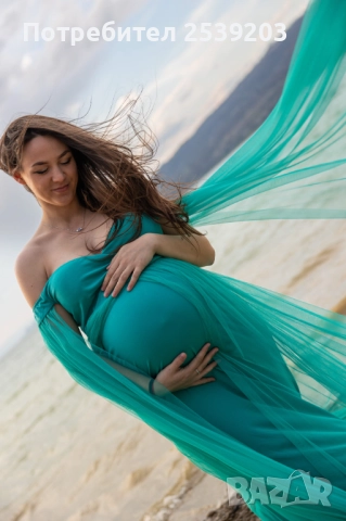 Рокля за бременни , снимка 3 - Дрехи за бременни - 51561094