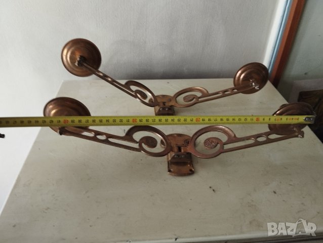 два свещници за пиано арт нуво-комплект, снимка 3 - Други ценни предмети - 41932024