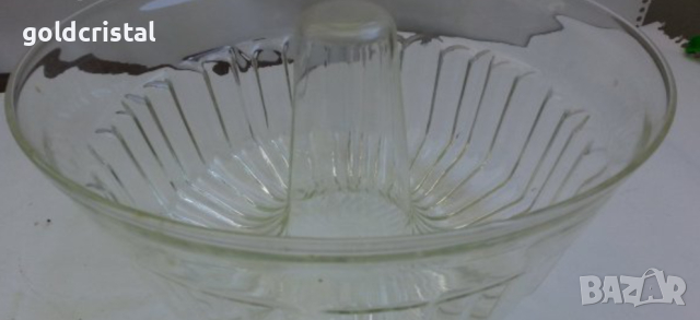 огнеупорна купа  за кекс и др йенско стъкло , снимка 3 - Антикварни и старинни предмети - 17851951