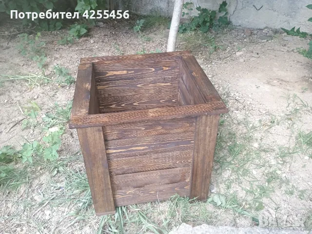 продавам дървени кашпи , снимка 2 - Саксии и кашпи - 50368024