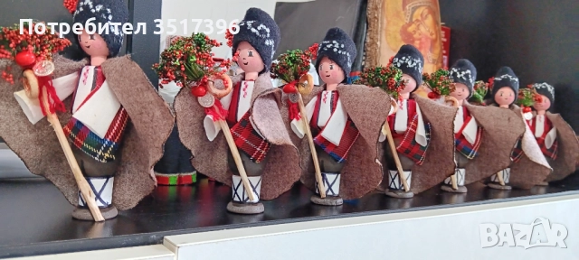 КОЛЕДАР - Дървена  кукла с национална носия - Коледари, снимка 2 - Други - 52455380