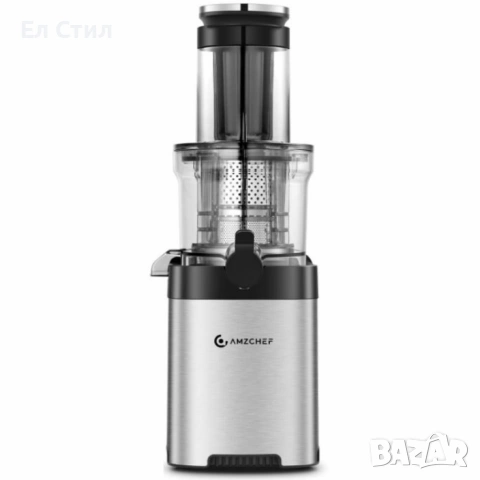 Сокоизстисквачка AMZCHEF ZM1902 с фин двуслоен филтър – повече сок, по-малко шум и нула капки, снимка 6 - Сокоизстисквачки и цитрус преси - 53588849