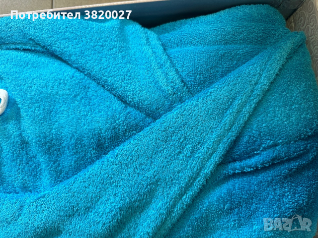 Халат с качулка, 100% памук, снимка 3 - Хавлиени кърпи - 44684229