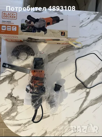 Ъглошлайф BLACK+DECKER 710w 115mm, снимка 4 - Ъглошлайфи - 56344902