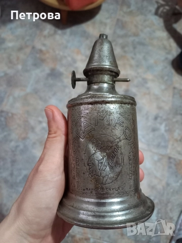 Френска маслена лампа, снимка 4 - Антикварни и старинни предмети - 52858045