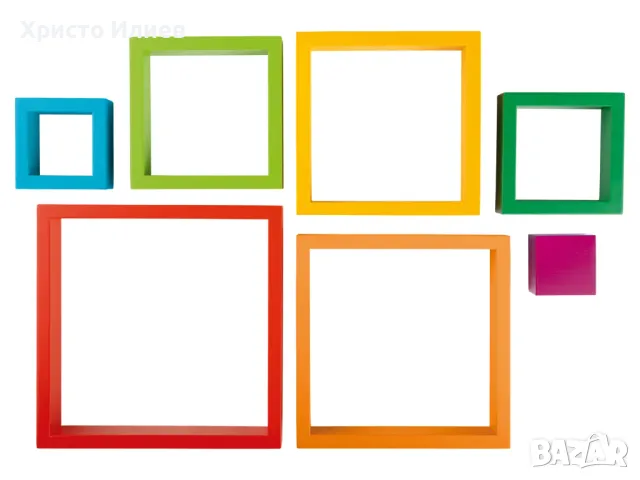 Дървен конструктор Пъзел Квадрати за подреждане за сръчност Монтесори, снимка 5 - Образователни игри - 47593020