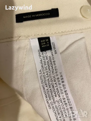Памучен елегантен панталон Massimo Dutti, снимка 5 - Панталони - 48989548