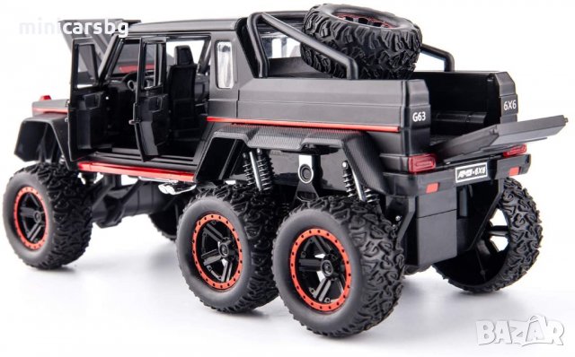 Метални колички: Mercedes-Benz G63 6x6 (Мерцедес-Бенц), снимка 10 - Колекции - 34175656