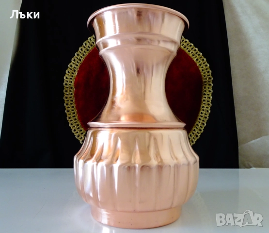 Медна кана,кована чиста червена мед 1.2 л. , снимка 7 - Антикварни и старинни предмети - 51514773